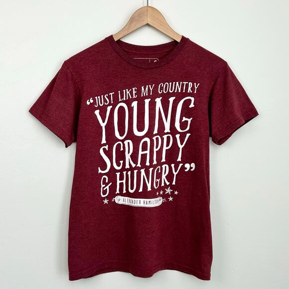 Hamilton Broadway Theater An American Musical Crewneck Short Sleeve T-Shirt - Picture 1 of 3